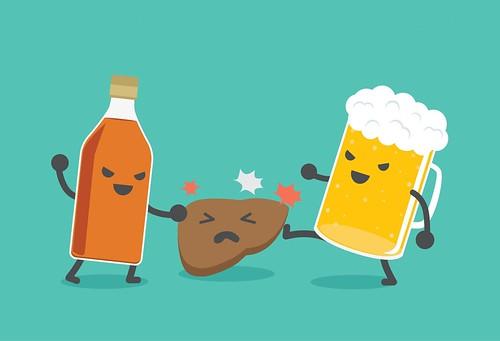 Gan là cơ quan bị ảnh hưởng nhiều nhất từ bia rượu