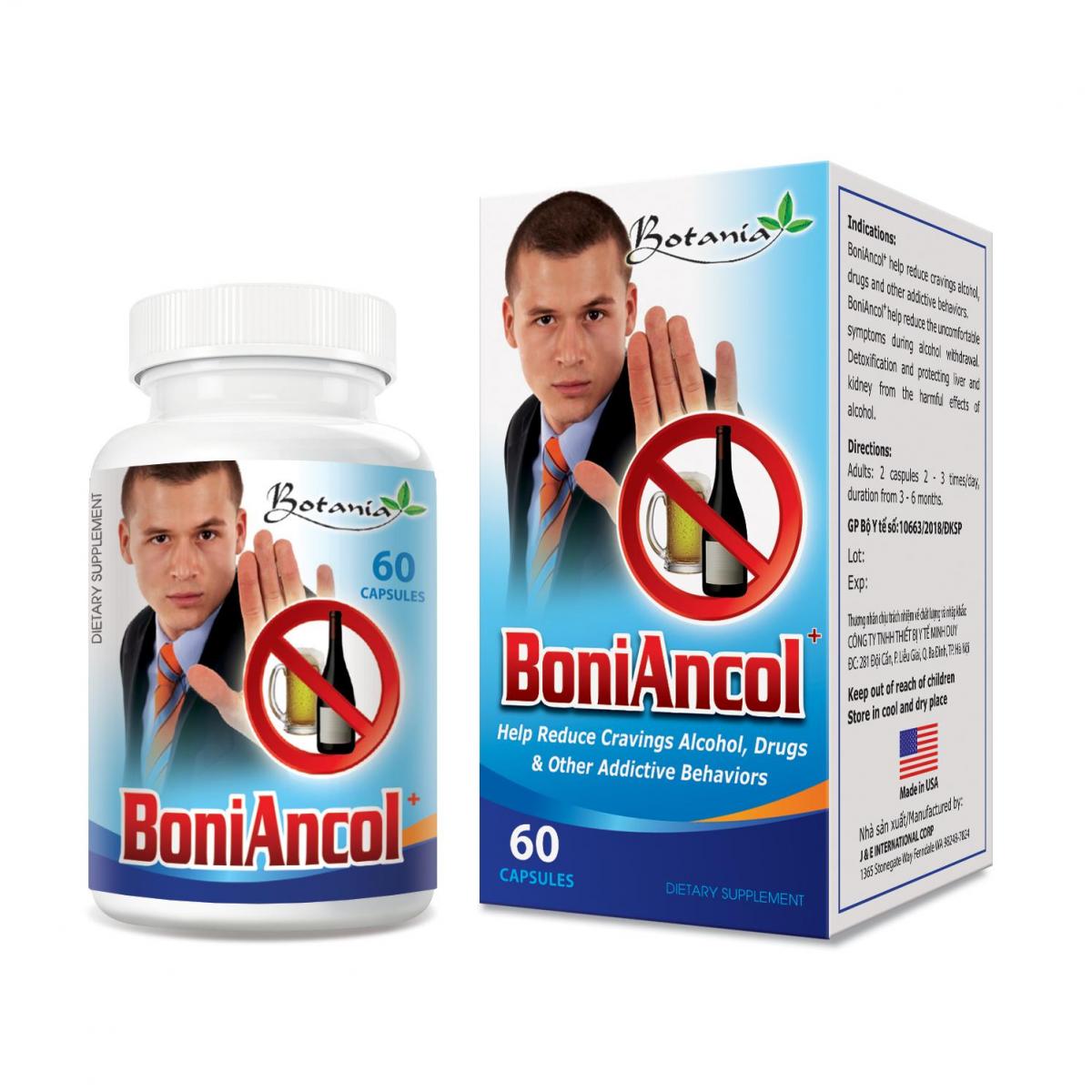 BoniAncol+ - Viên uống bỏ rượu hiệu quả sau 3 tháng