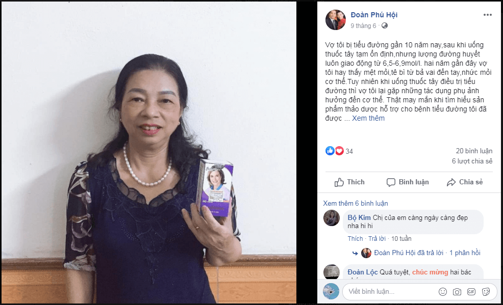 Chia sẻ của chồng cô Cô Phan Thị Tiến