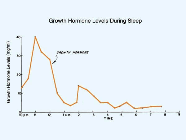 Giấc ngủ sâu là lúc cơ thể sản xuất ra nhiều hormone tăng trưởng.