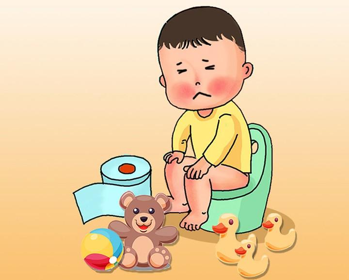 Rối loạn nhu động ruột có thể khiến trẻ bị táo bón.