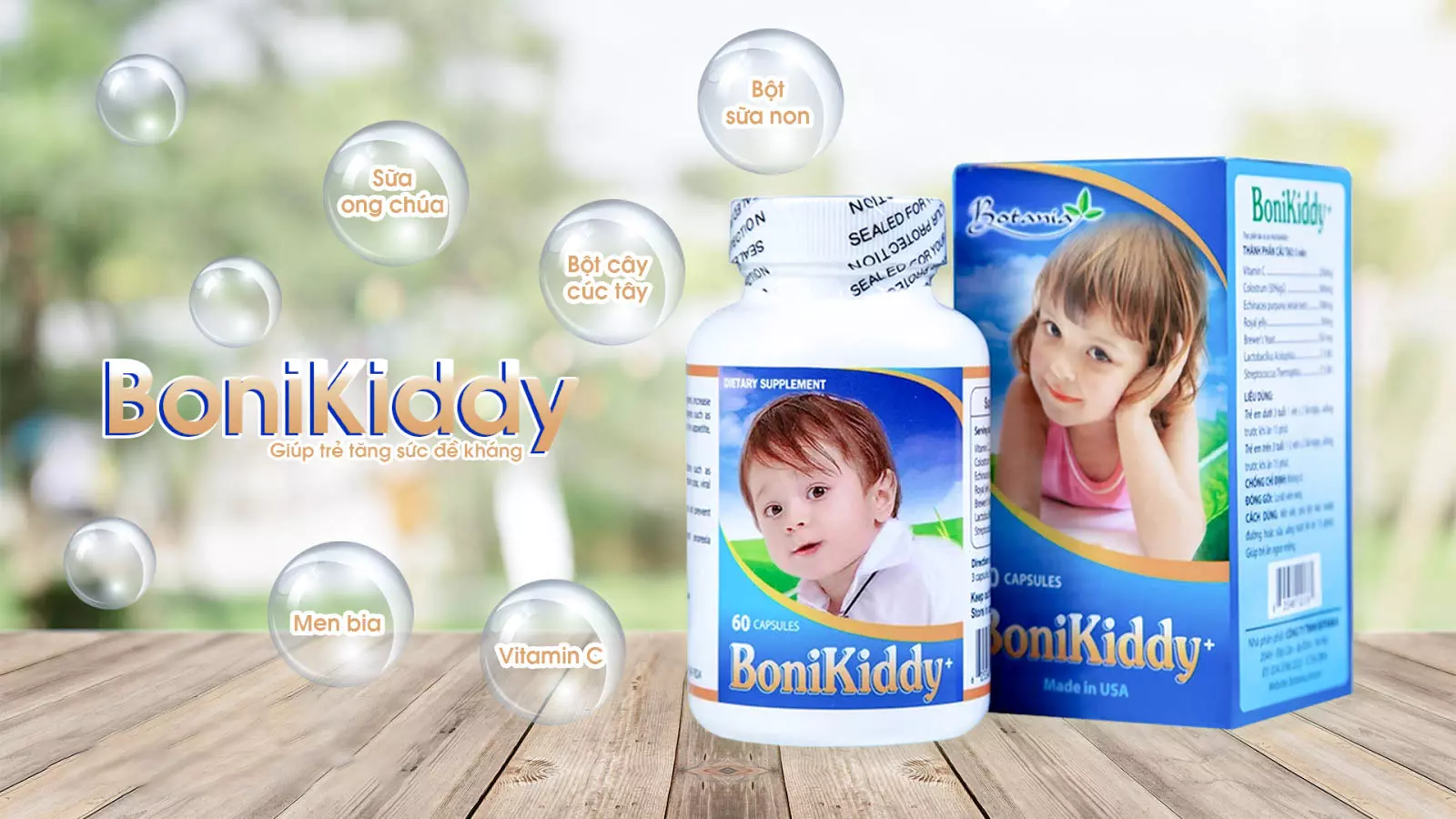 Cẩm nang dùng BoniKiddy + giúp trẻ có sức đề kháng vượt trội