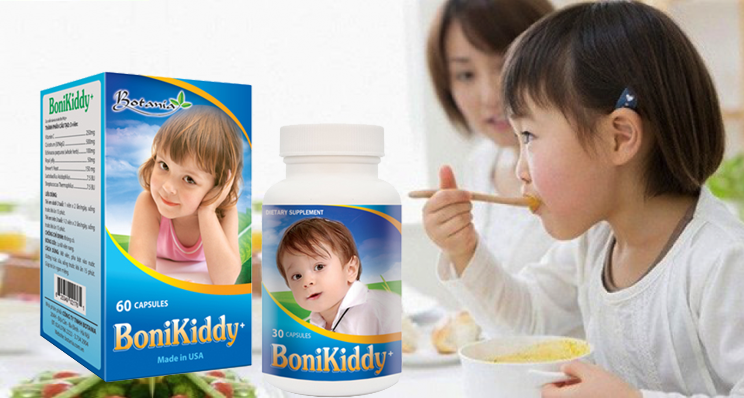 Cho trẻ dùng BoniKiddy + để cải thiện tình trạng biếng ăn