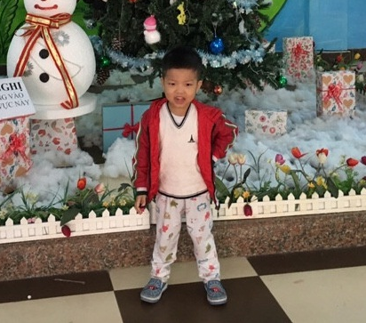 Bé Nhữ Quý Lâm, 3 tuổi.