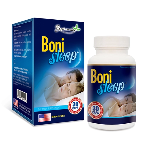 BoniSleep+ (Hộp 30 viên) - Giải tỏa căng thẳng, stress, giúp an thần dễ ngủ