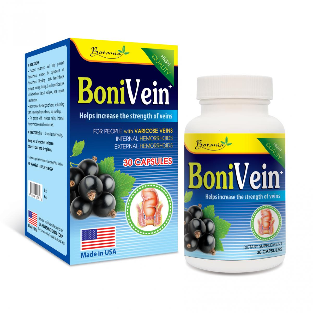 BoniVein +- Sản phẩm của Mỹ