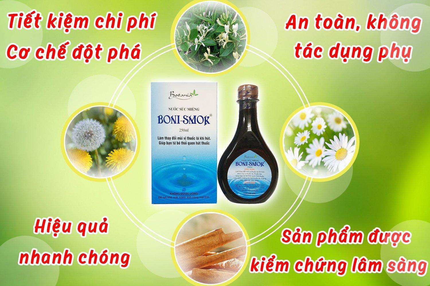   Thành phần và công dụng của Boni-Smok