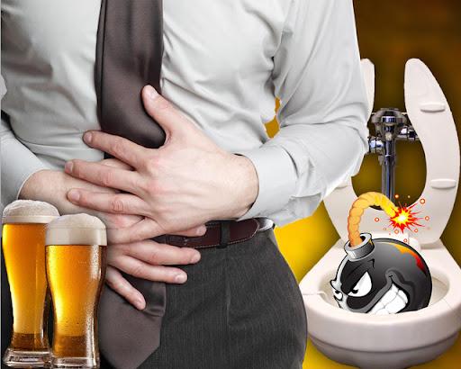 Tại sao sau khi uống rượu bia lại bị tiêu chảy?