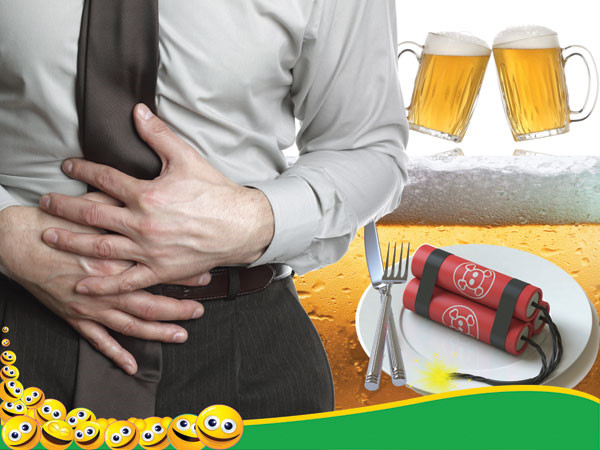 Đi ngoài nhiều lần, đau bụng sau khi uống rượu bia có nên uống BoniBaio?