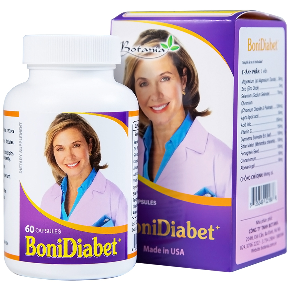 BoniDiabet + của Mỹ giúp kiểm soát đường huyết hiệu quả